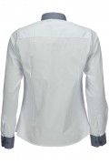 REPABLO dámská košile bílá s šedým límcem